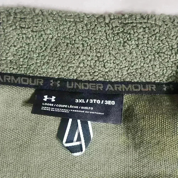 UNDER ARMOUR ⛳️ Mens UA Mission full zip Boucle Vest size mens 3xl - Picture 9 of 11